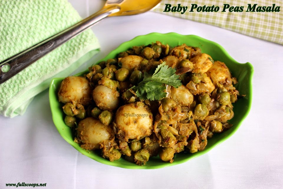 Baby Potato Peas Masala