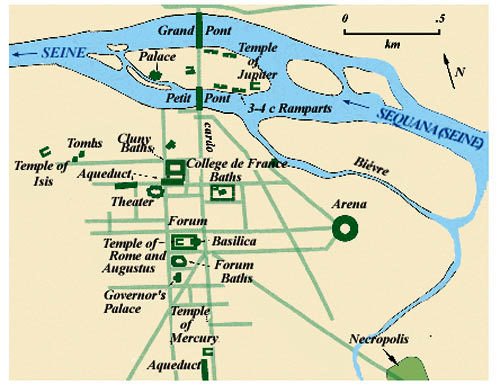 Mapa de Lutecia