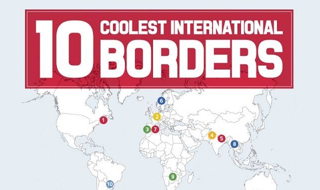 Image: 10 Coolest International Borders #infographic