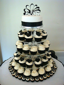 cupcake Wedding and Cupcake Black White vintage  wedding stand Ideas
