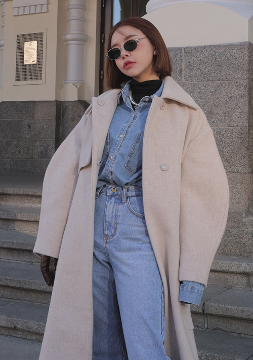 Single Tone Trench Coat