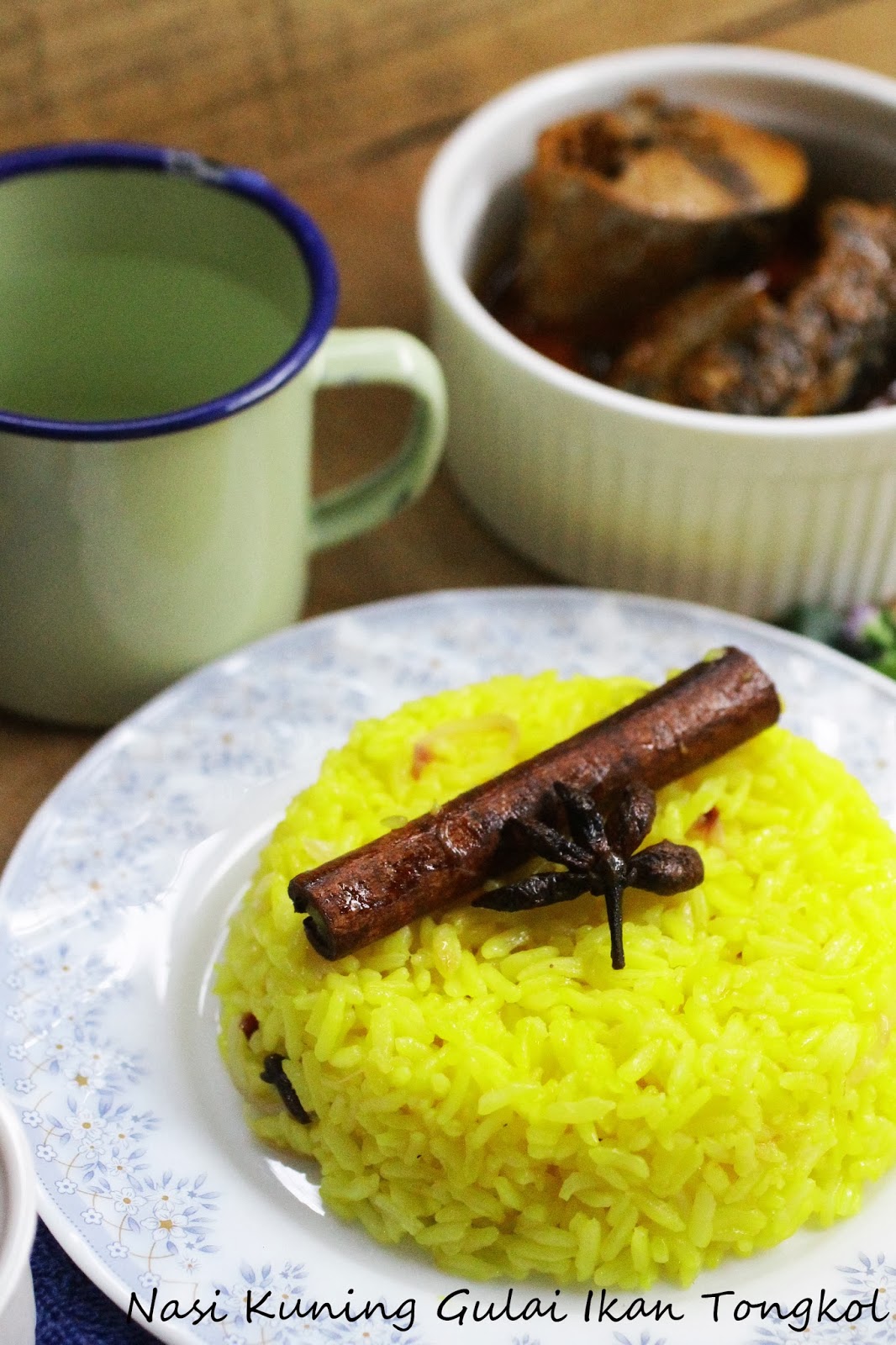 NASI KUNING GULAI IKAN TONGKOL | AIR TANGAN ZUHAIDA