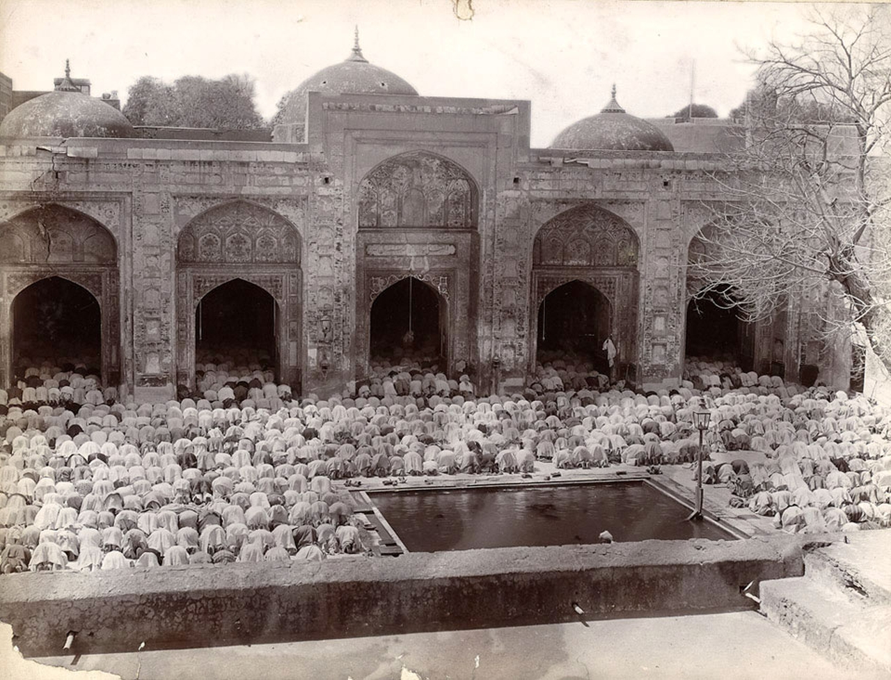 Mahabat Khan or Mohabbat Khan Masjid (Mosque), Peshawar, Khyber Pakhtunkhwa, Pakistan (India) | Rare & Old Vintage Photos (1905)