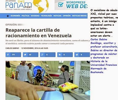 Reaparece a cartilha de racionamento na Venezuela - Carlos Sabino