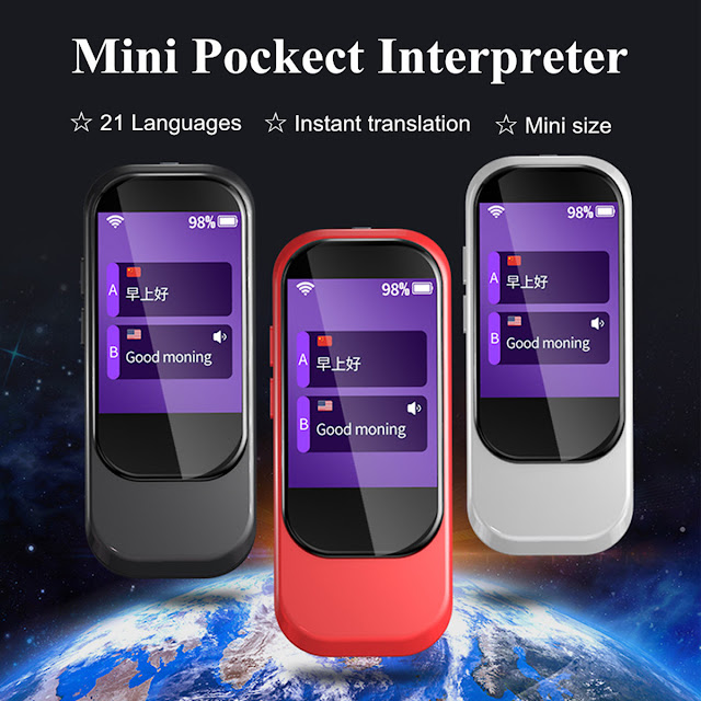 N9 21 Languages Translator Mini Pocket Interpreter Instant Voice Translation Device Android IOS