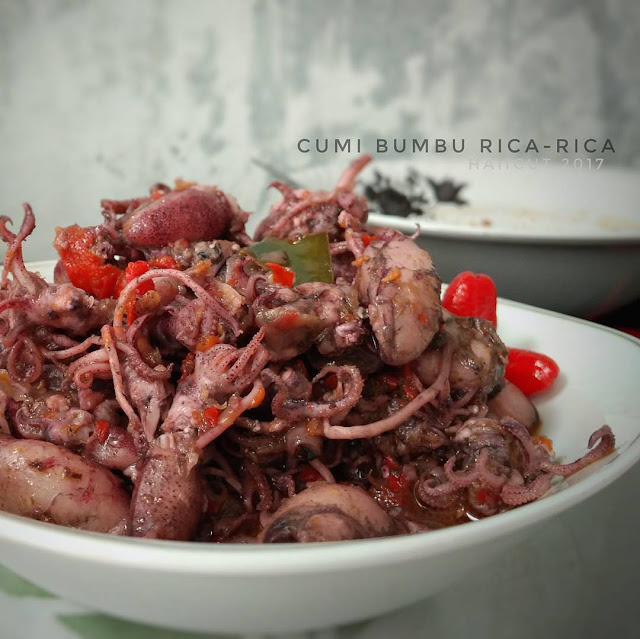 Cara Memasak Cumi Bumbu Rica Rica