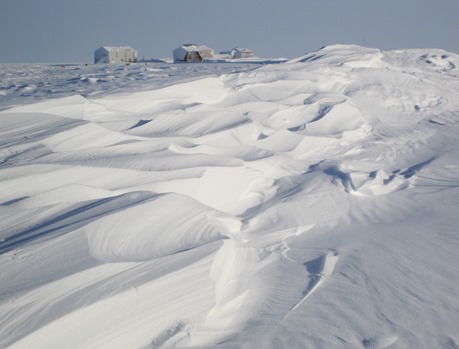 Carved snowdrifts