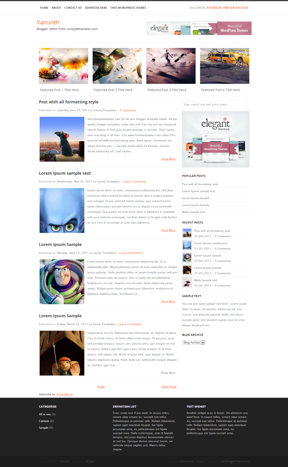 Blogger Yaminth Blog Teması