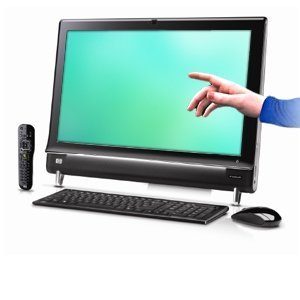 HP TouchSmart 600-1390 All-in-One Desktop PC (Black)