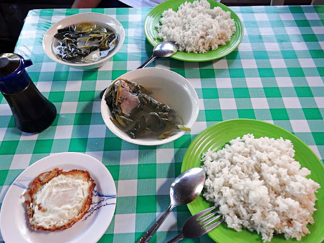 tinola (fish stew) for breakfast in Allen Northern Samar