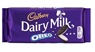Cadbury dairy milk Oreo chocolate for this valentine day.