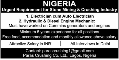 Nigeria Urgent Job Vacancies