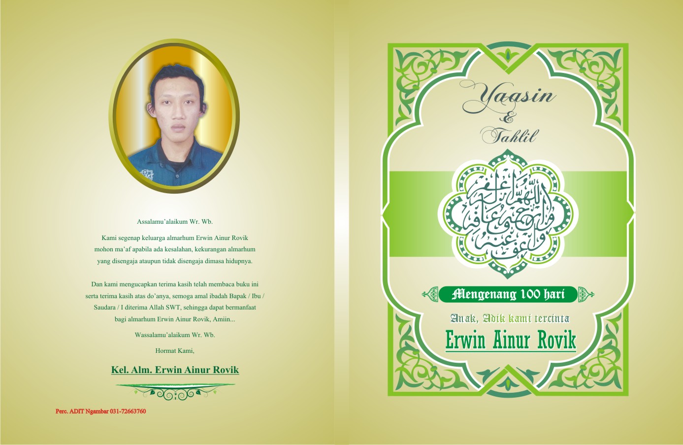 73 Populer Contoh Desain Cover Buku Yasin  Cover  Buku 