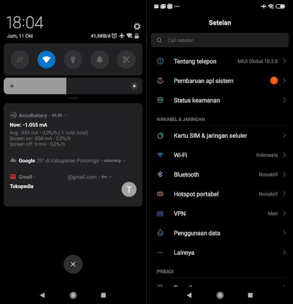 Tema hitam Pocophone F1