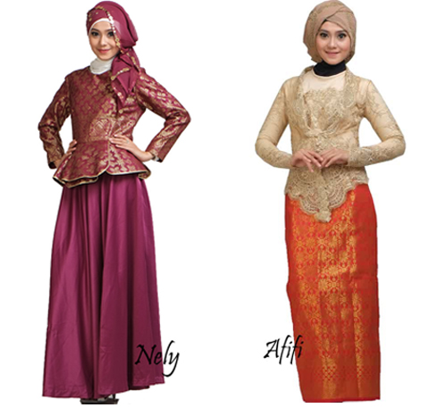 model baju songket pesta