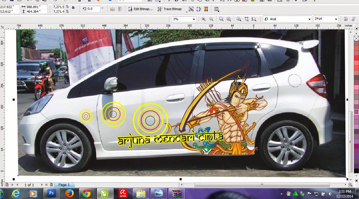 Gambar Cutting Sticker Mobil Jakarta Timur Duniaotto