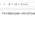 Cara Membuat Kotak Script dalam Postingan