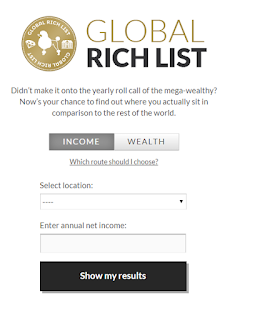 موقع لمعرفة ترتيك بين أغنياء العالم