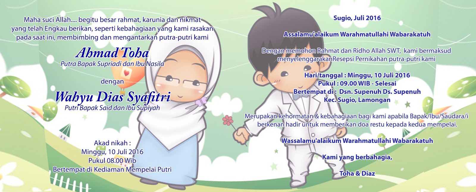 Gambar Kartun Muslimah Nikah Gambar Wallpaper