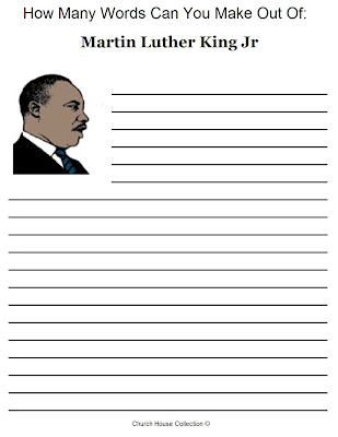 Martin Luther King Jr Coloring Pages