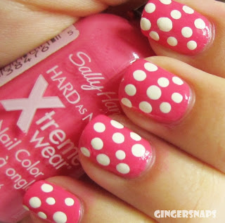 Polka Dot nails easy