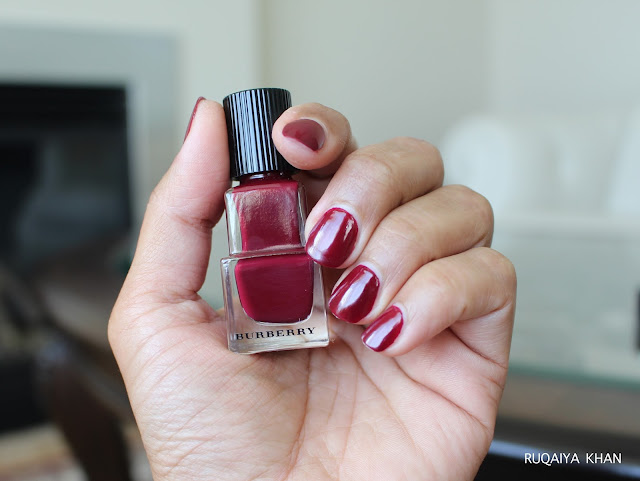 BURBERRY Nail Polish in Oxblood No. 303 Review and Swatch