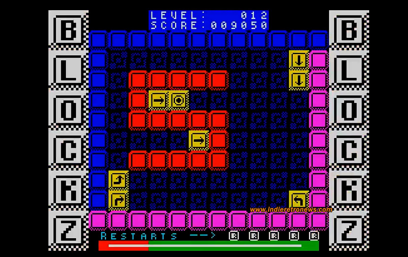 Indie Retro News: BlockZ - A cool ZX Spectrum Puzzle game from