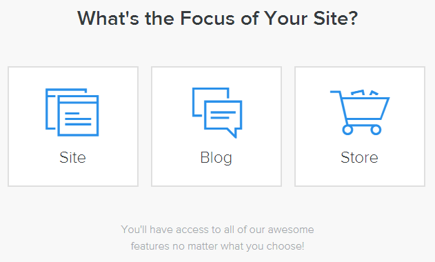 select blog or website