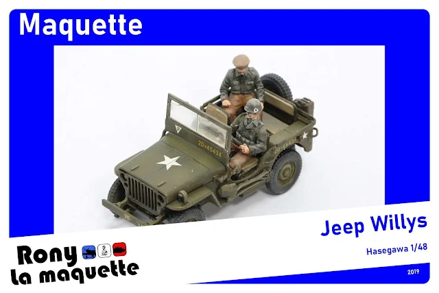 Maquette de Jeep MB d'Hasegawa au 1/48.