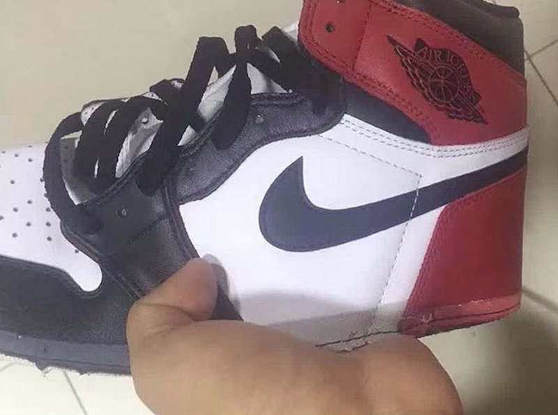 Deconstructed Air Jordan 1 Retro High OG Black Toe 555088-125