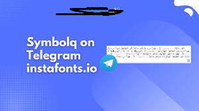 Instafonts io on Telegram Symbol