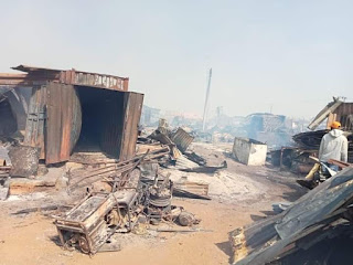 PHOTOS: Fire Destroys Goods Worth Millions In Imo