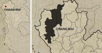 Chiang Mai Grand Canyon Location Map