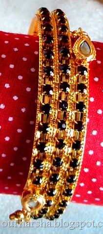 Maroon Cubic Zirconia Bangle (1)