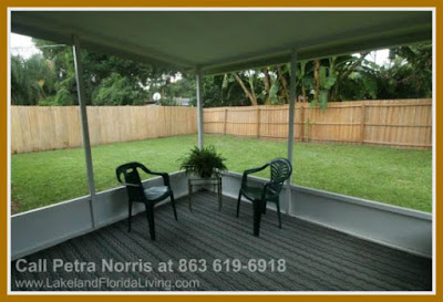 Invite friends over and have tea in the screened lanai of this stunning Kenilworth Park 3 bedroom home for sale in Winter Haven FL 