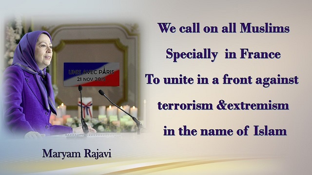 Iran-Paris-MaryamRajavi’s speech at the ceremony in solidarity with the people of France Auvers-sur-Oise,21 November 2015