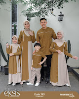 Koleksi Seply Sarimbit Eksis 199 Cumin Gold Baju Muslim Keluarga Model Terbaru Best Seller Outfit Hari Raya Lebaran Idul Fitri 2023 Anggun Elegan