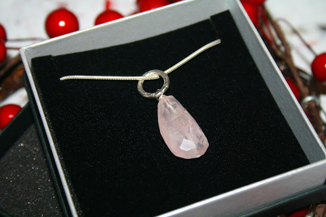 Nude Jewellery - Rose Quartz Gemstone Vanilla Link Pendant