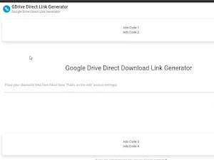 Google Drive Direct Download Link Generator Premium Tool Script For Blogger Free Download.