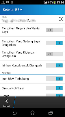 BBM ANDROID VERSI 2.5.0.32 UPDATE MUSIK