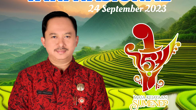Kepala DKPP Kabupaten Sumenep Arif Firmanto, S.T.P., M.SI Mengucapkan Selamat Hari Tani  Nasional Ke-63