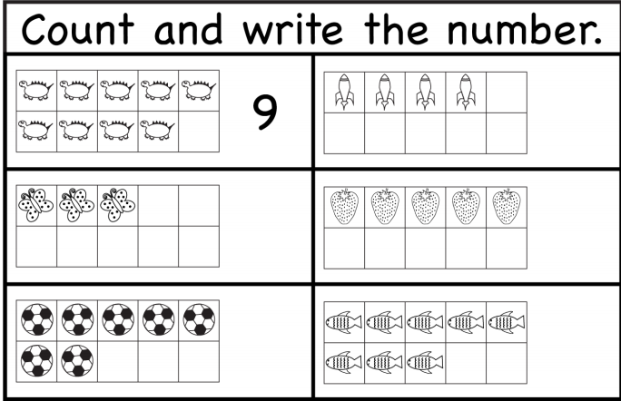 LEMBAR KERJA MATEMATIKA BERHITUNG DAN TULIS UNTUK ANAK 