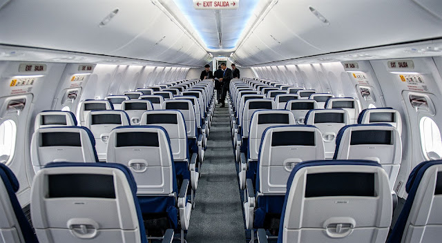Boeing 737 MAX Cabin Interior Rear View