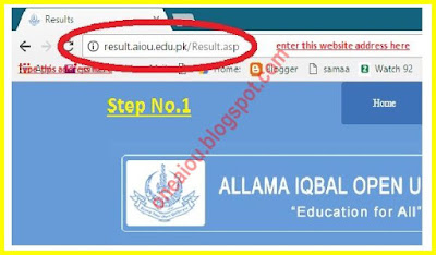 AIOU B.A, B.Ed Result Checking