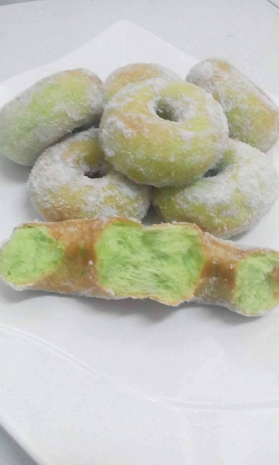 Resepi Donut Pandan Yang Gebu Dan Lembut Sedap  Panas