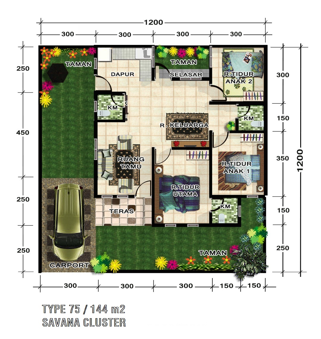 60 Desain Rumah Minimalis Luas Tanah 144 Tren Rumah Minimalis