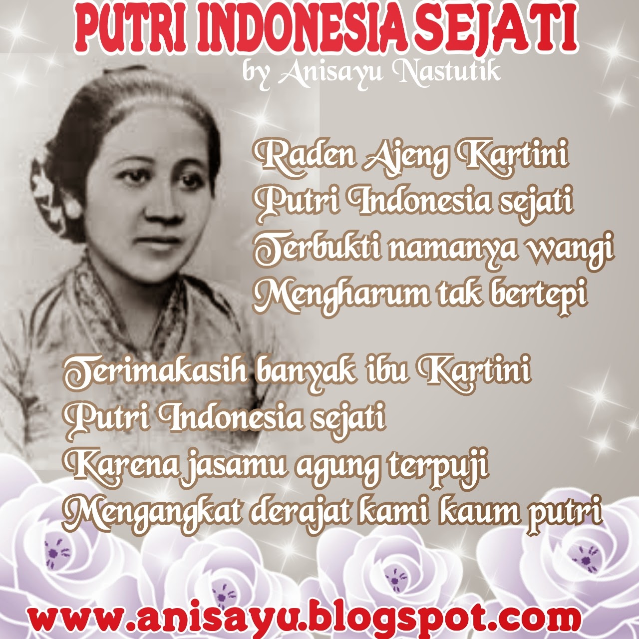 PUISI CINTA BY ANISAYU: Puisi Hari RA Kartini - Putri 