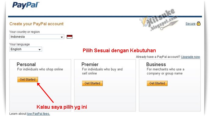 Cara daftar di PayPal