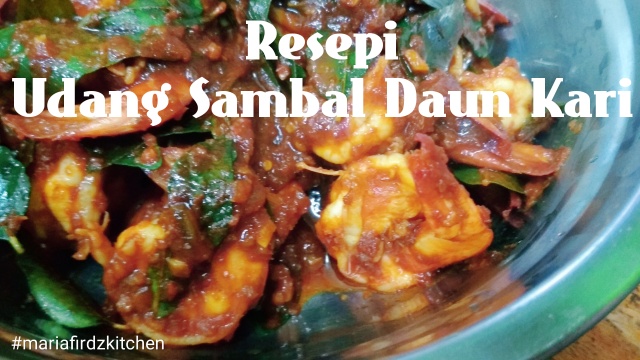 Udang Sambal Daun Kari