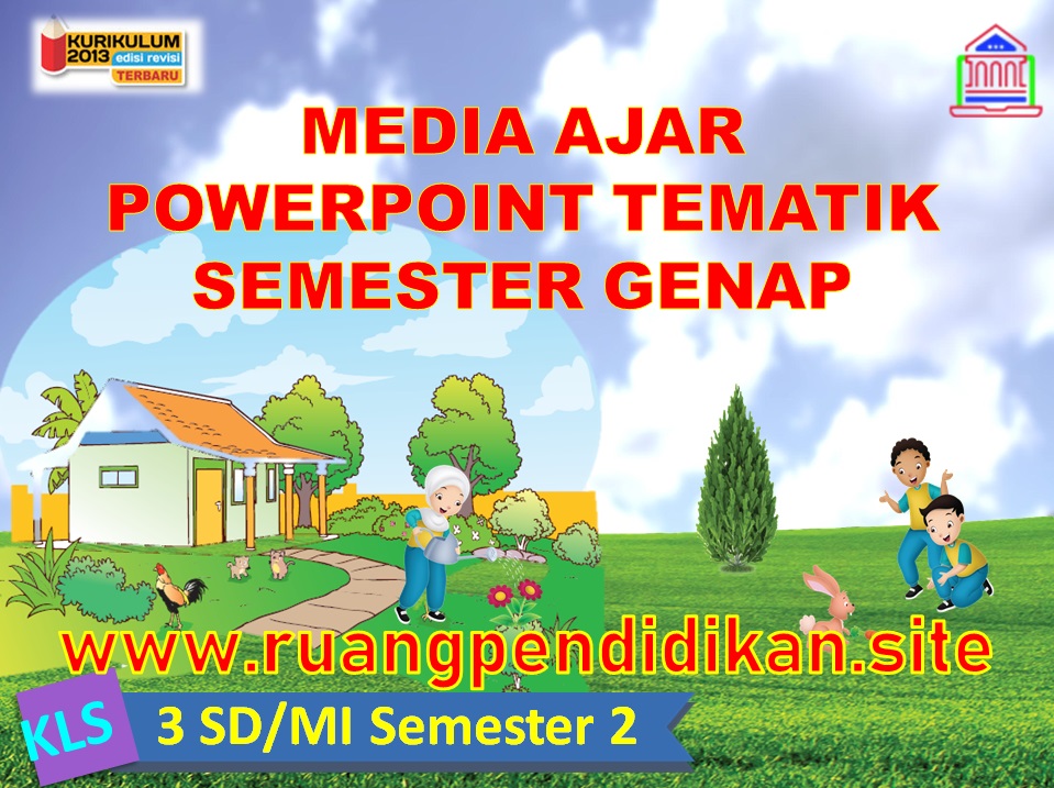 Media Ajar PowerPoint Tematik Semester 2 Kelas 3 SD/MI